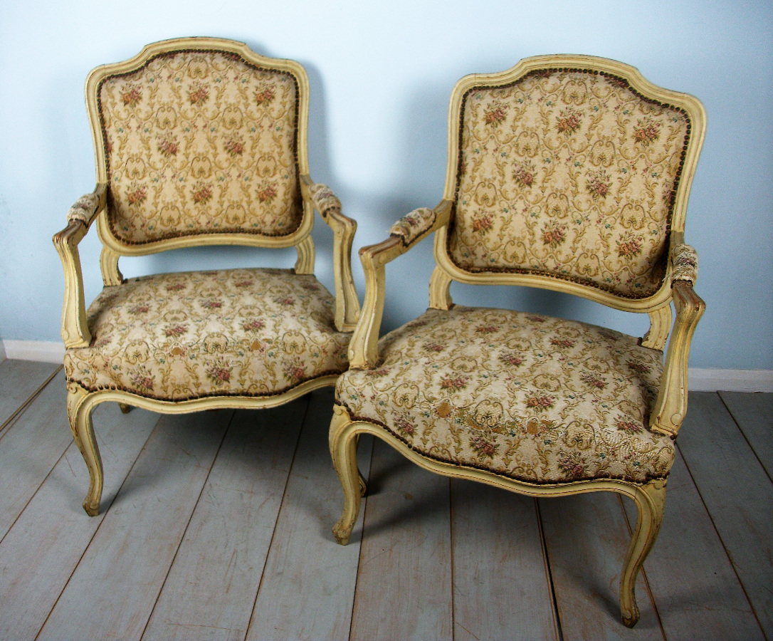 Pair of french fauteuils